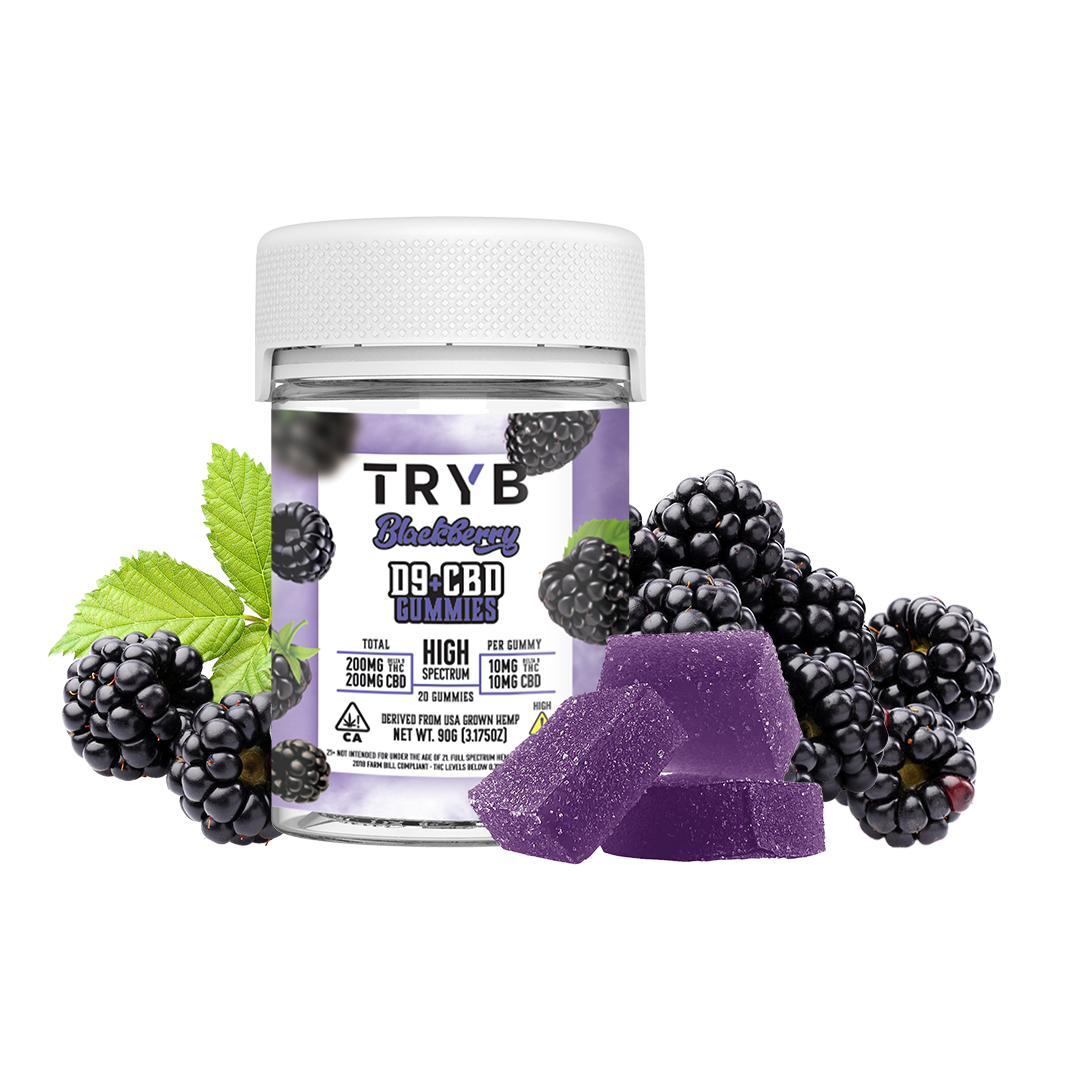 Blackberry D9 Gummies with CBD